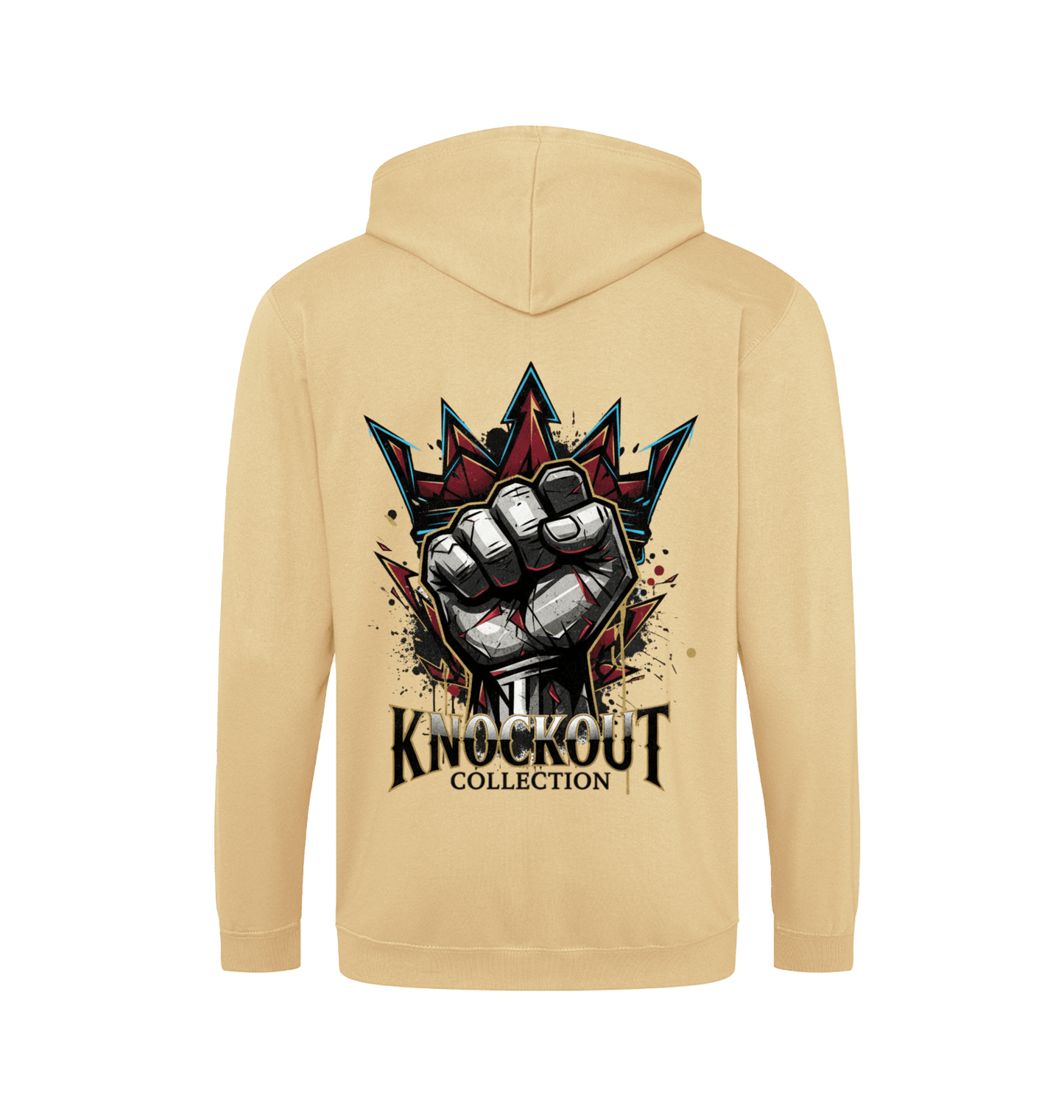 Desert Sand Zip hoody Back