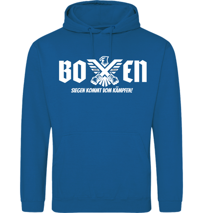 Tropical Blue Printed Hoody Front