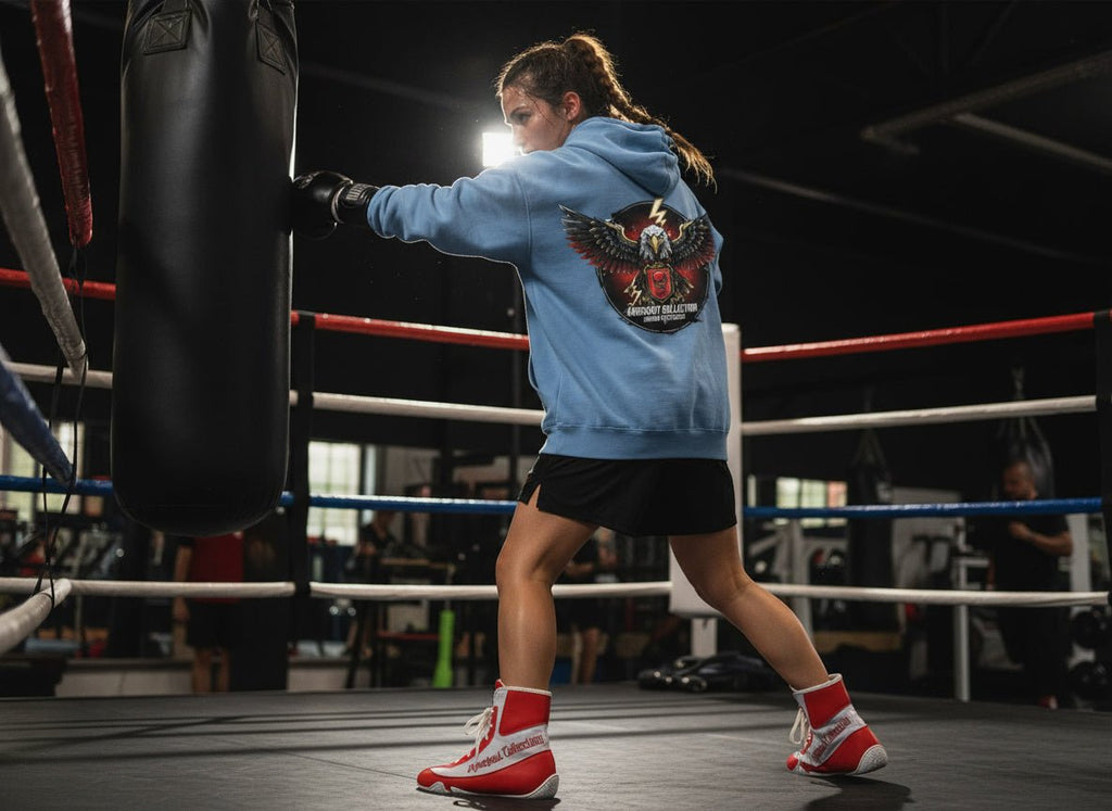 Girlie College Hoodie Boxen | Streetwear Bild 2 Knockout Collection Boxsport