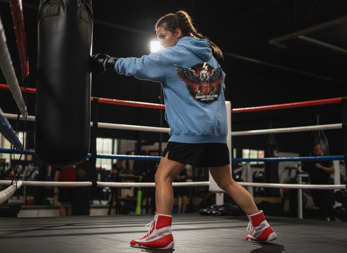 Girlie College Hoodie Boxen | Streetwear Bild 2 Knockout Collection Boxsport