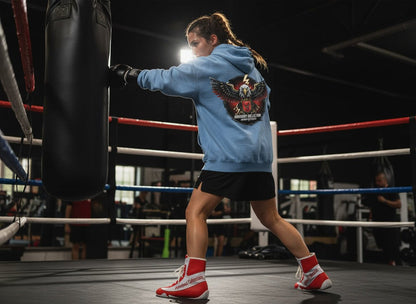 Girlie College Hoodie Boxen | Streetwear Bild 2 Knockout Collection Boxsport