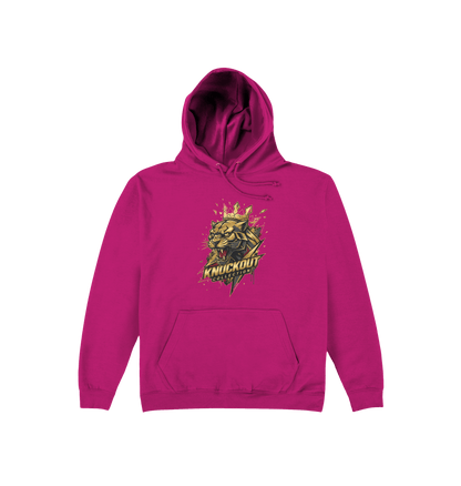 Hot Pink Printed Hoody Front
