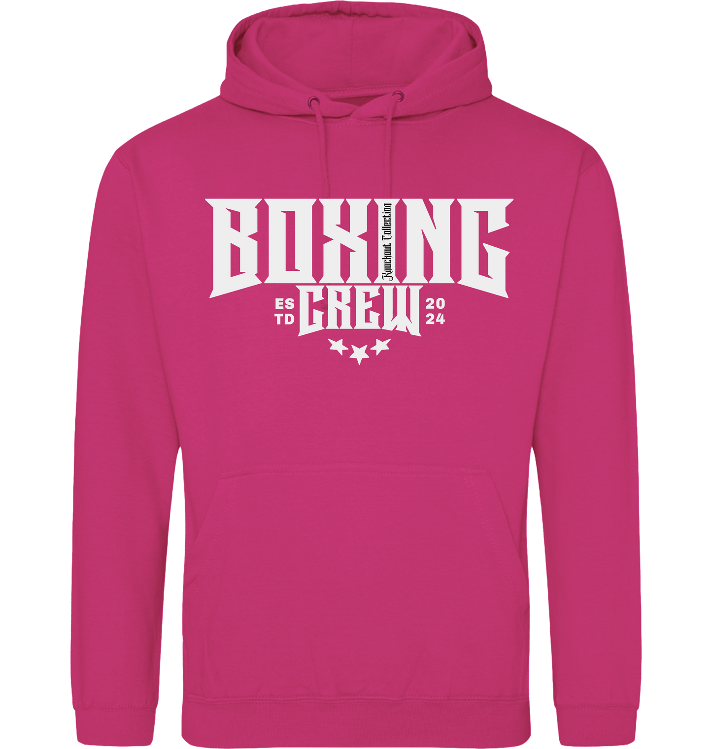 Hot Pink Printed Hoody Front