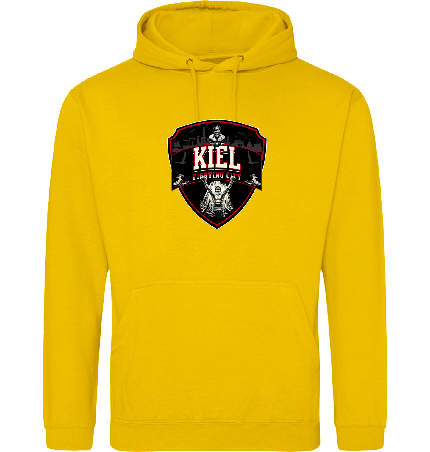 Gold Printed Hoody Front