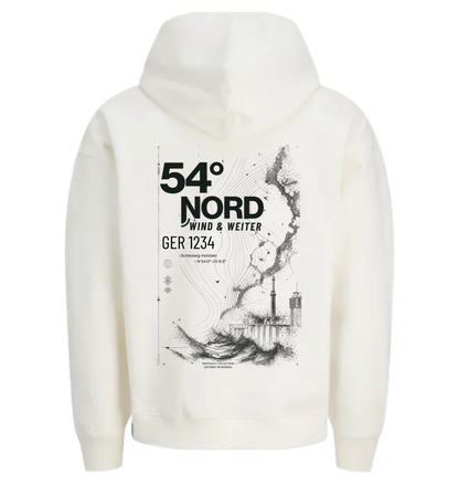 Egret Printed Hoody Back