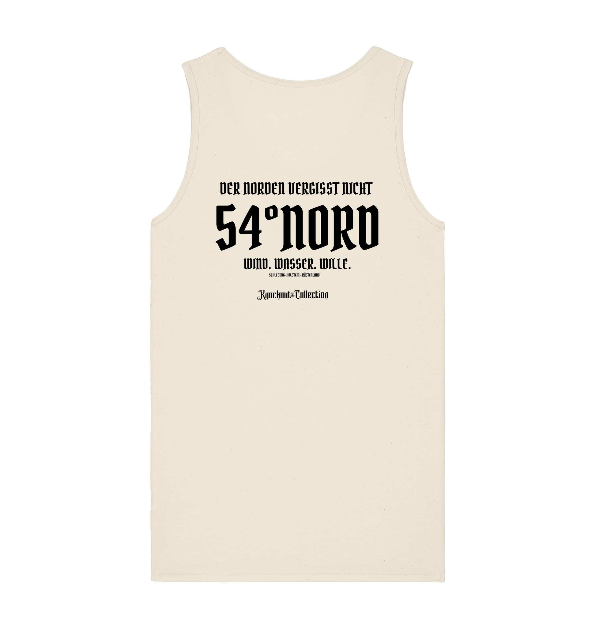 Tank Top Der Norden vergisst nicht Gischt Rückansicht Freisteller Knockout Collection
