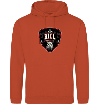 Burnt Orange Printed Hoody Front