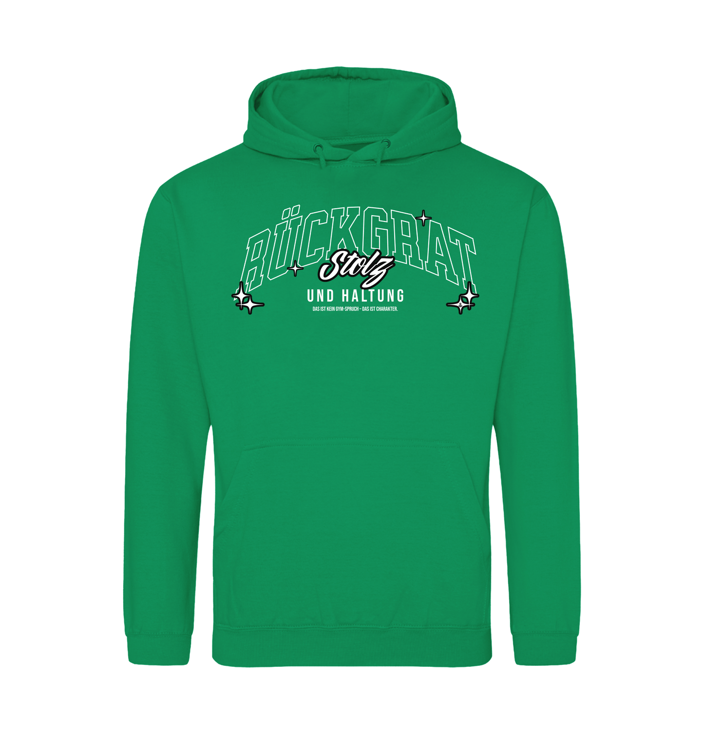 Kelly Green Printed Hoody Front