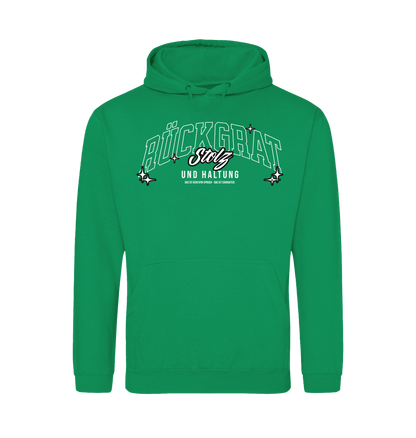 Kelly Green Printed Hoody Front