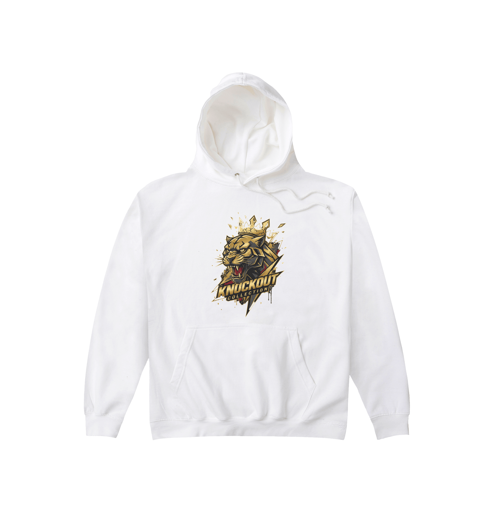 Arctic White Printed Hoody Front