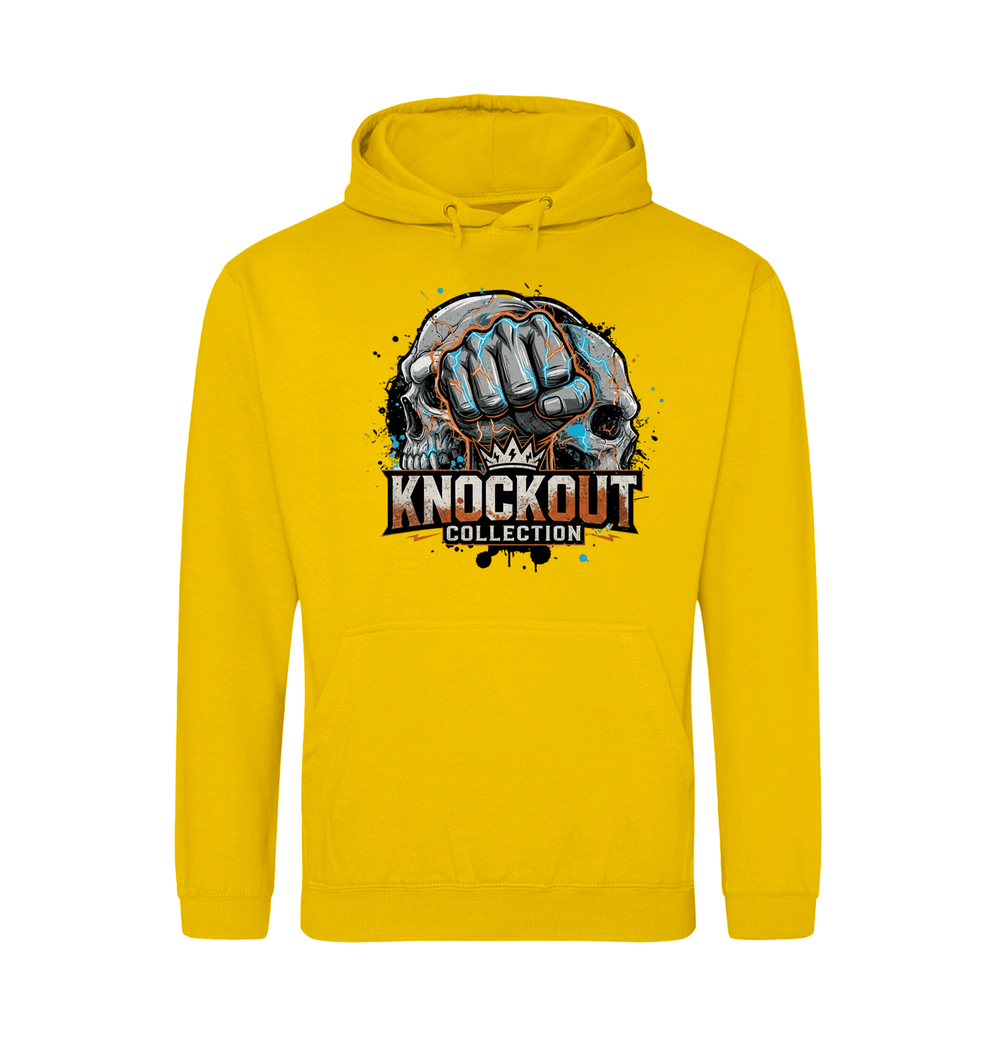 Gold Printed Hoody Front