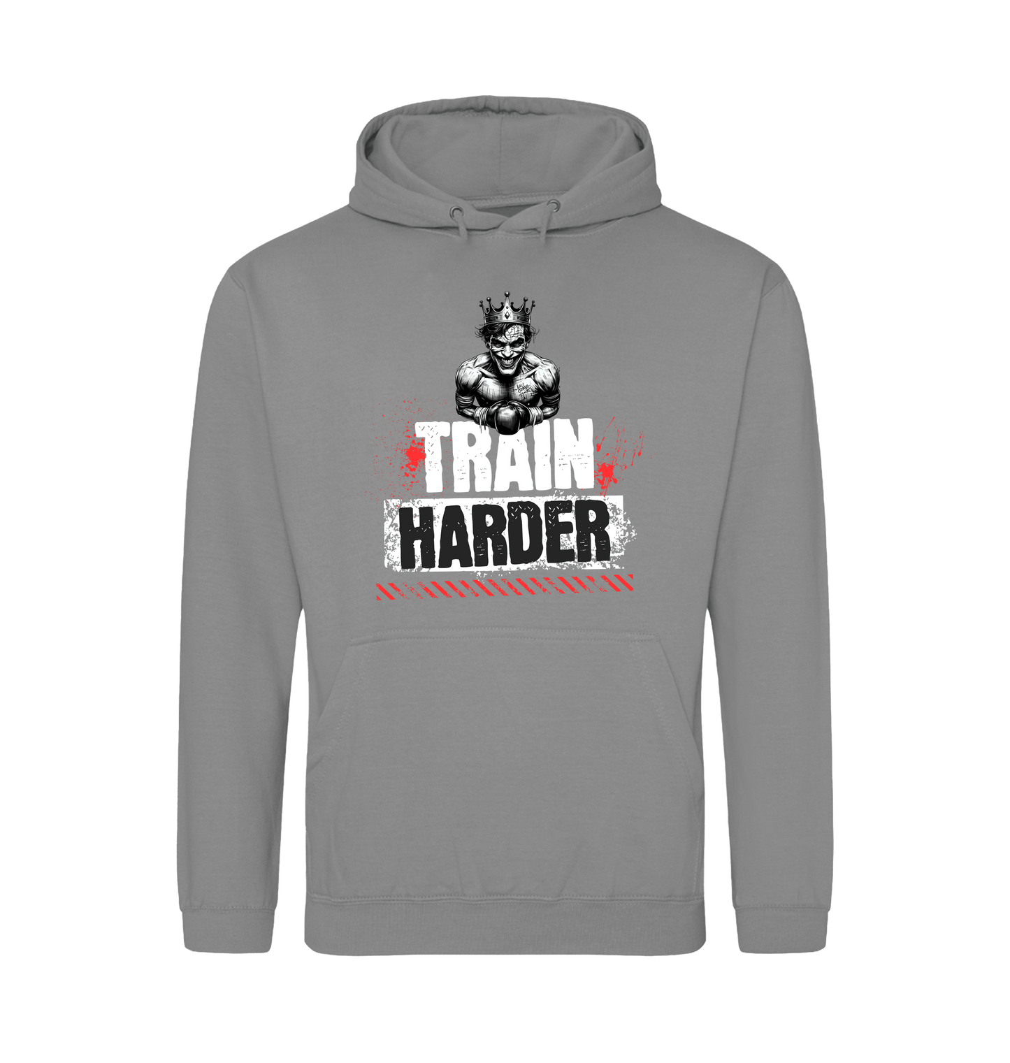 Platinum Grey Printed Hoody Front