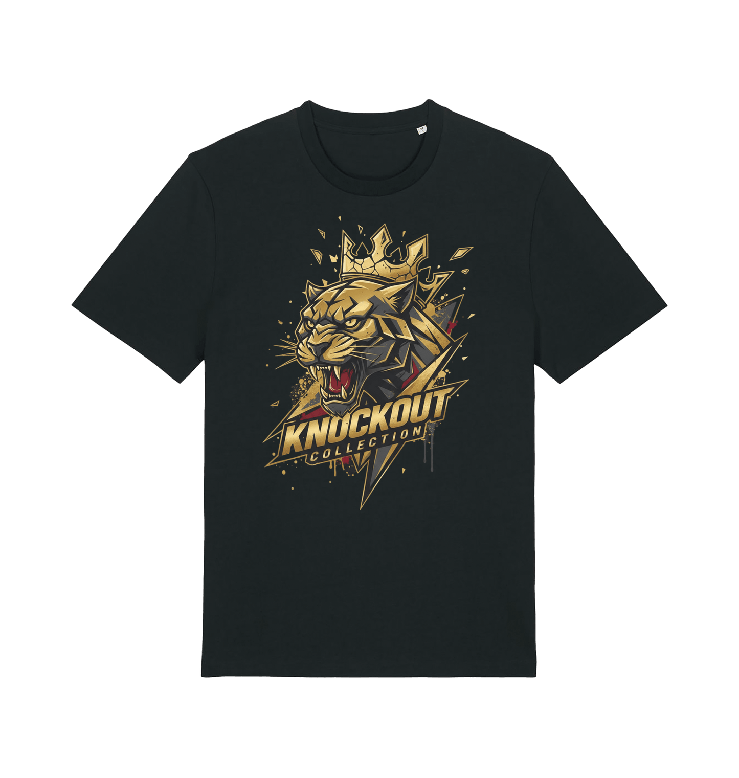 Black Printed T-shirt Front