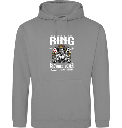 Platinum Grey Printed Hoody Front