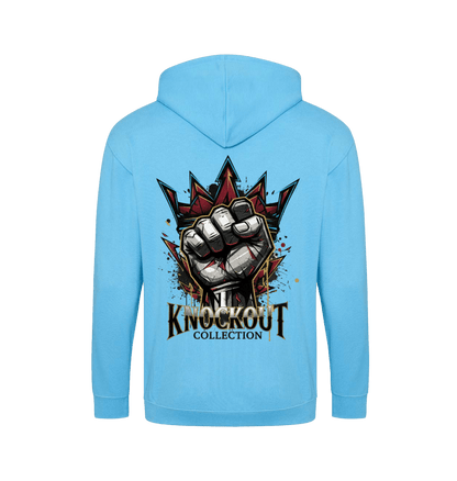 Hawaiian Blue Zip hoody Back