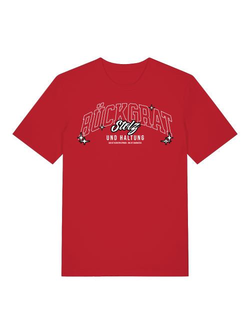 T-Shirt Classic Rückgrat rot