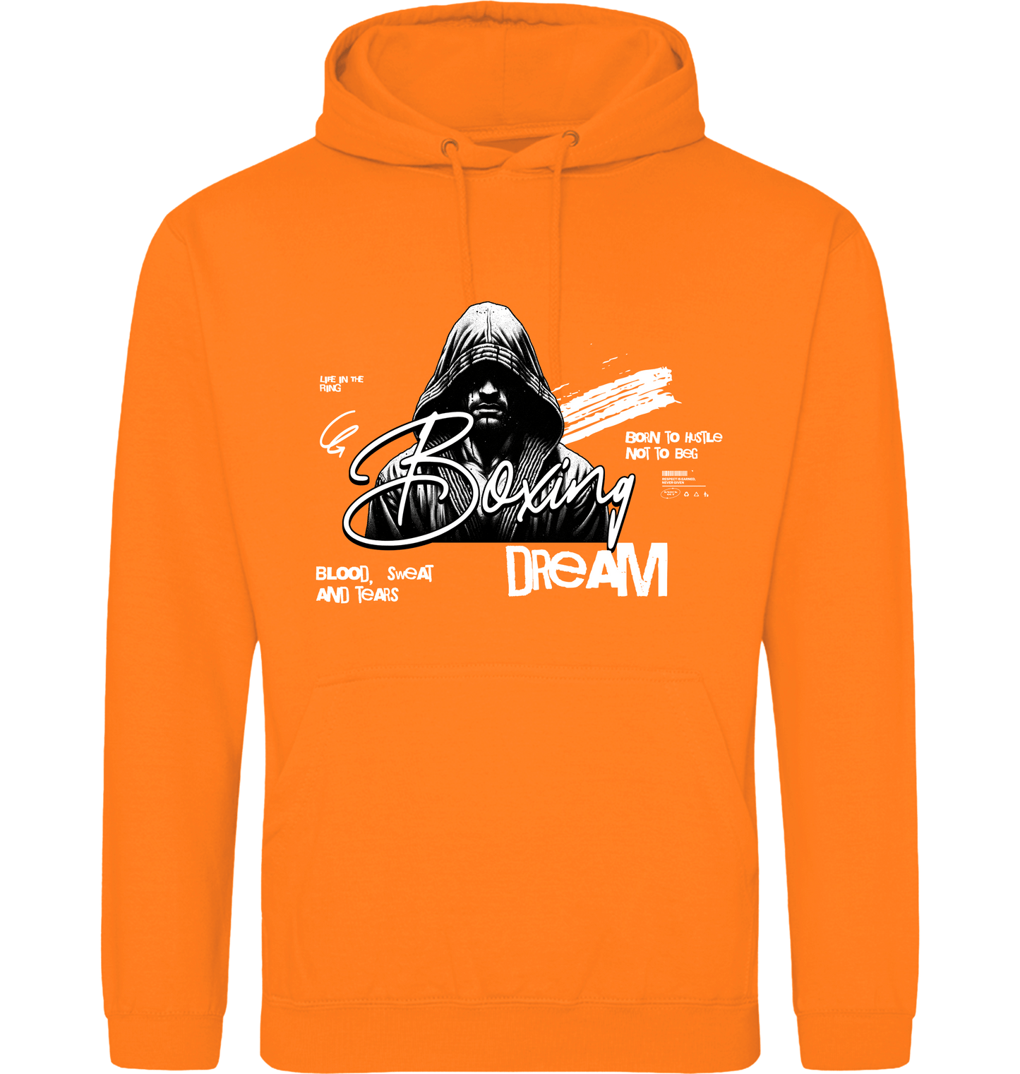 Orange Crush Printed Hoody Front