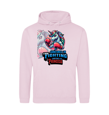 Baby Pink Printed Hoody Front