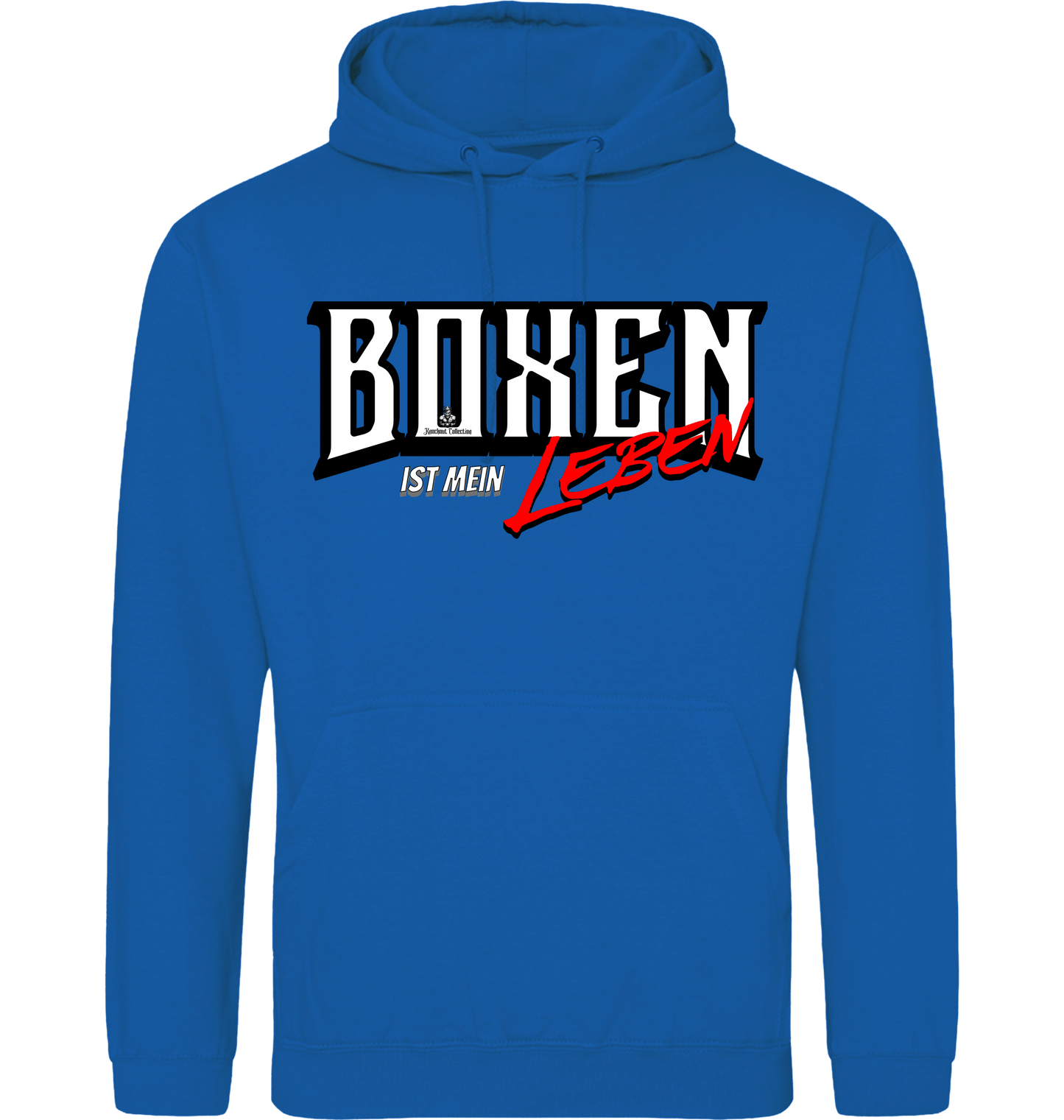 Sapphire Blue Printed Hoody Front