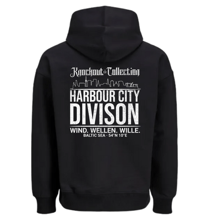 Black Printed Hoody Back