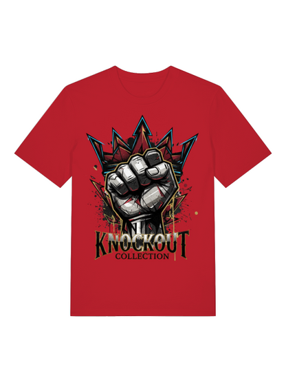  T-Shirt Classic Boxen Knockout Fist Red Herren Vorderansicht Knockout Collection