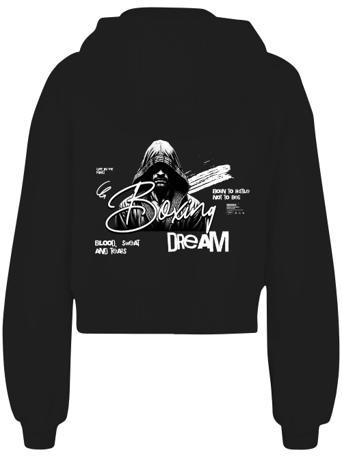Ladies Short Oversized Zip Jacke Boxen | Boxing Dream