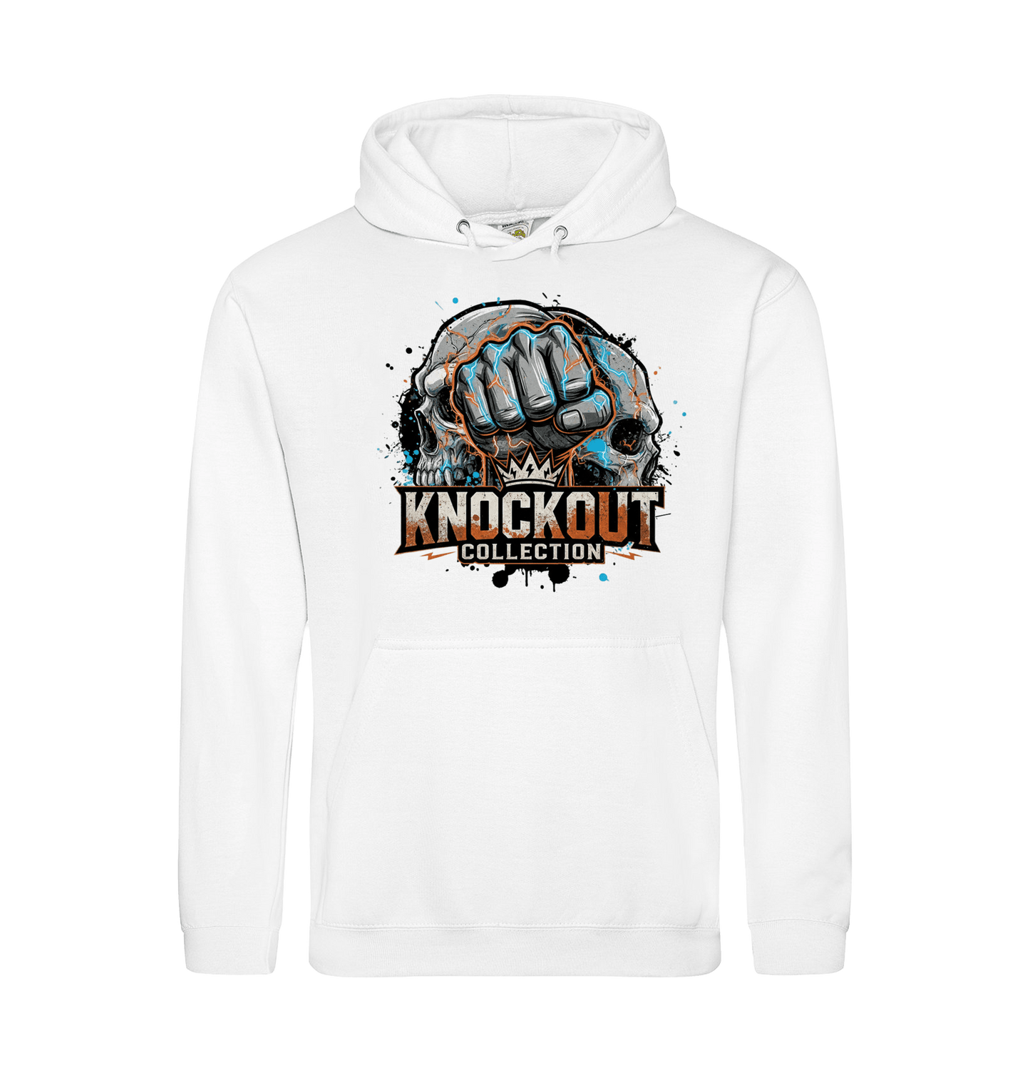 Arctic White Printed Hoody Front