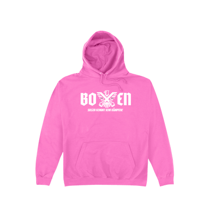 Candyfloss Pink Printed Hoody Front