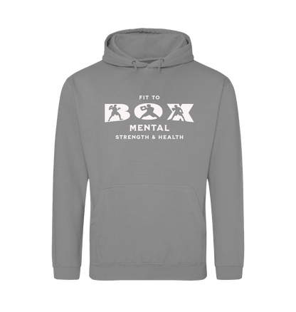 Platinum Grey Printed Hoody Front