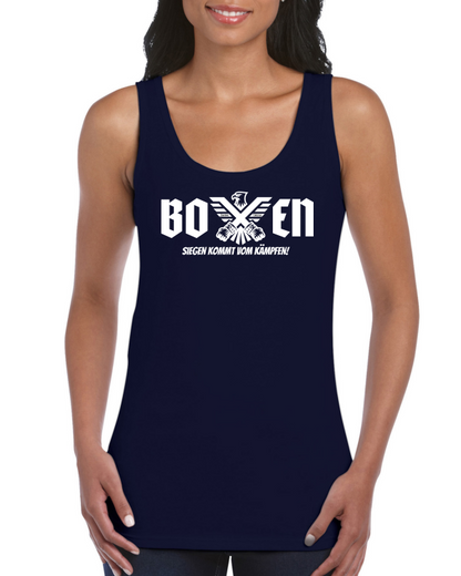 Ladies` Softstyle® Tank Top | Siegen kommt vom Kämpfen
