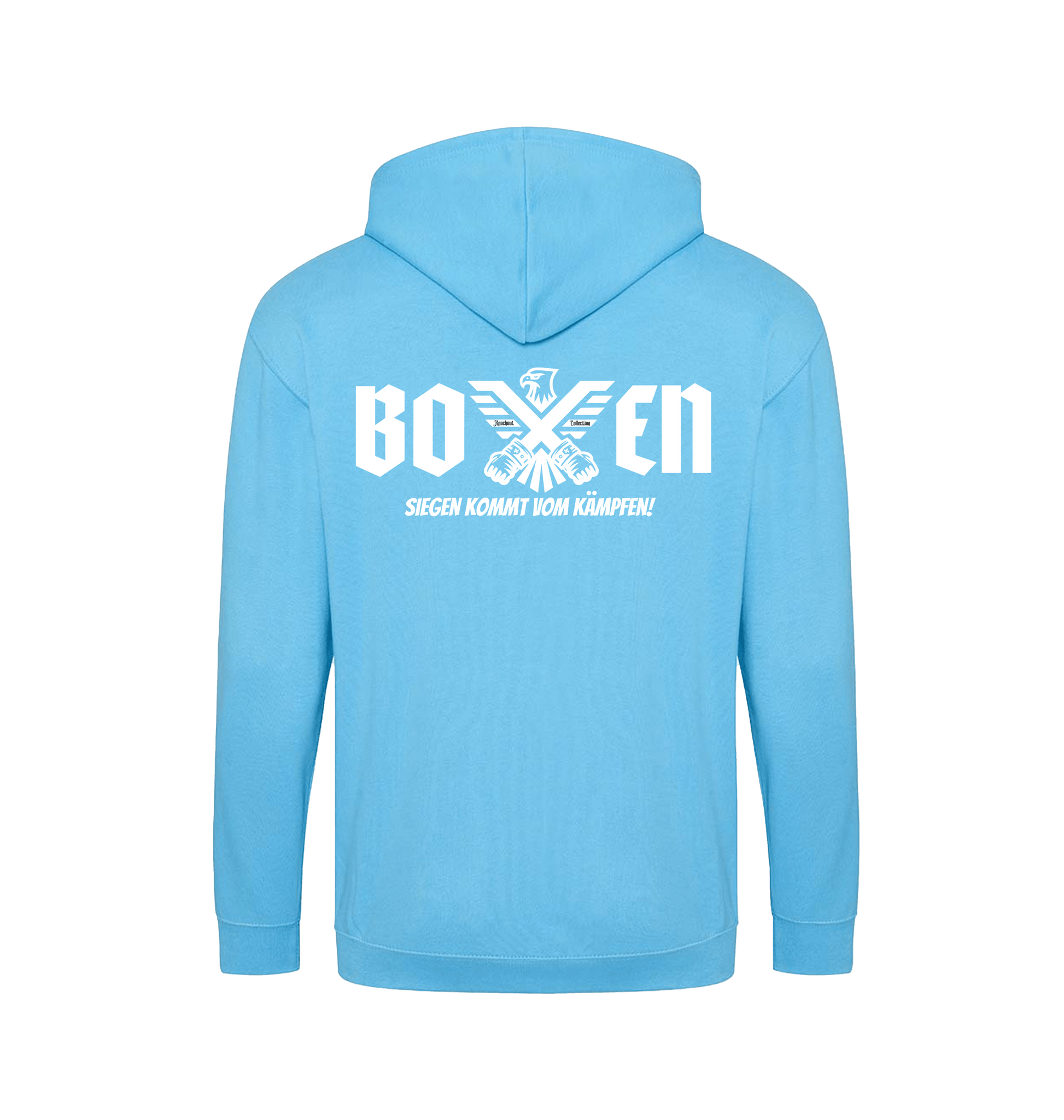 Hawaiian Blue Zip hoody Back