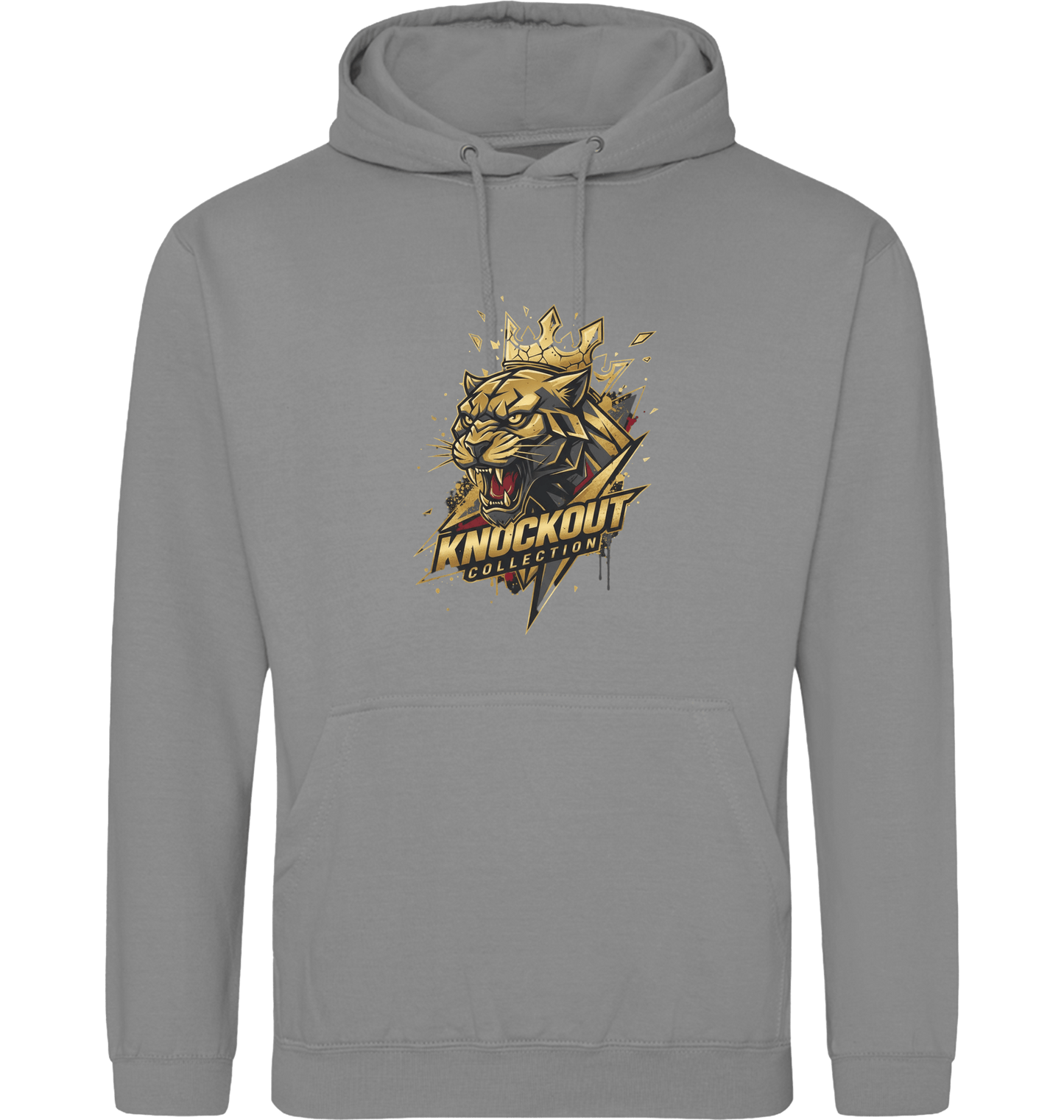 Platinum Grey Printed Hoody Front