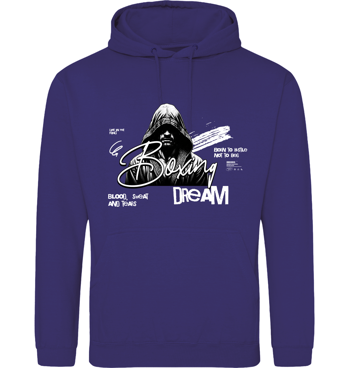 Ultra Violet Printed Hoody Front
