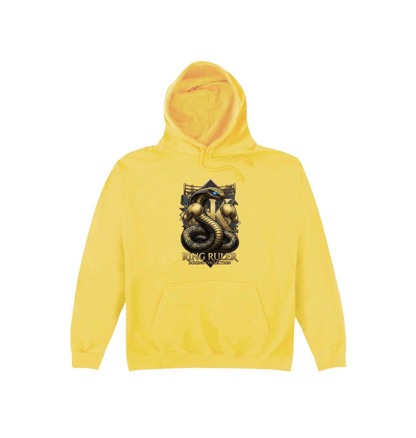 Sun Yellow Printed Hoody Front