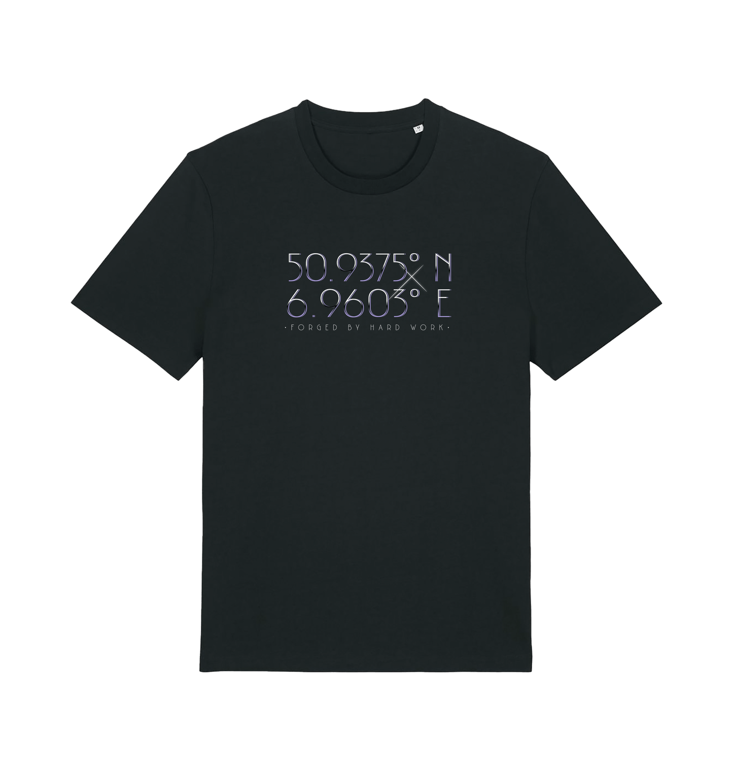 Black Printed T-shirt Front