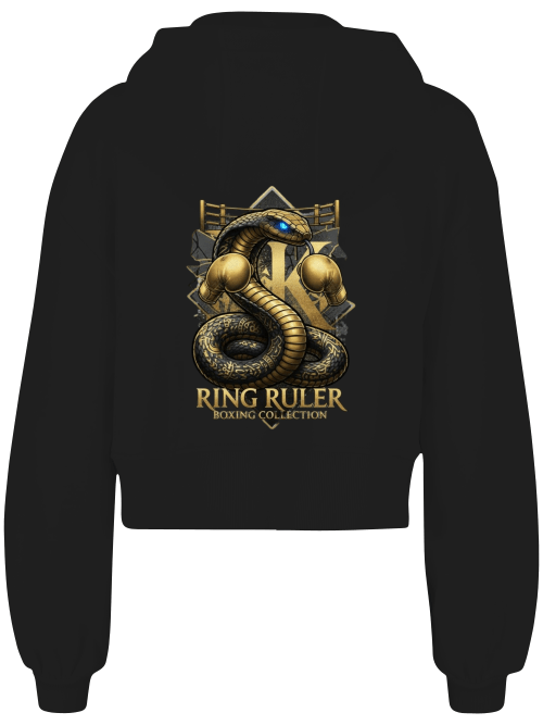 Ladies Short Oversized Zip Jacke Boxen | Ring Ruler Bild 4 Knockout Collection Boxsport