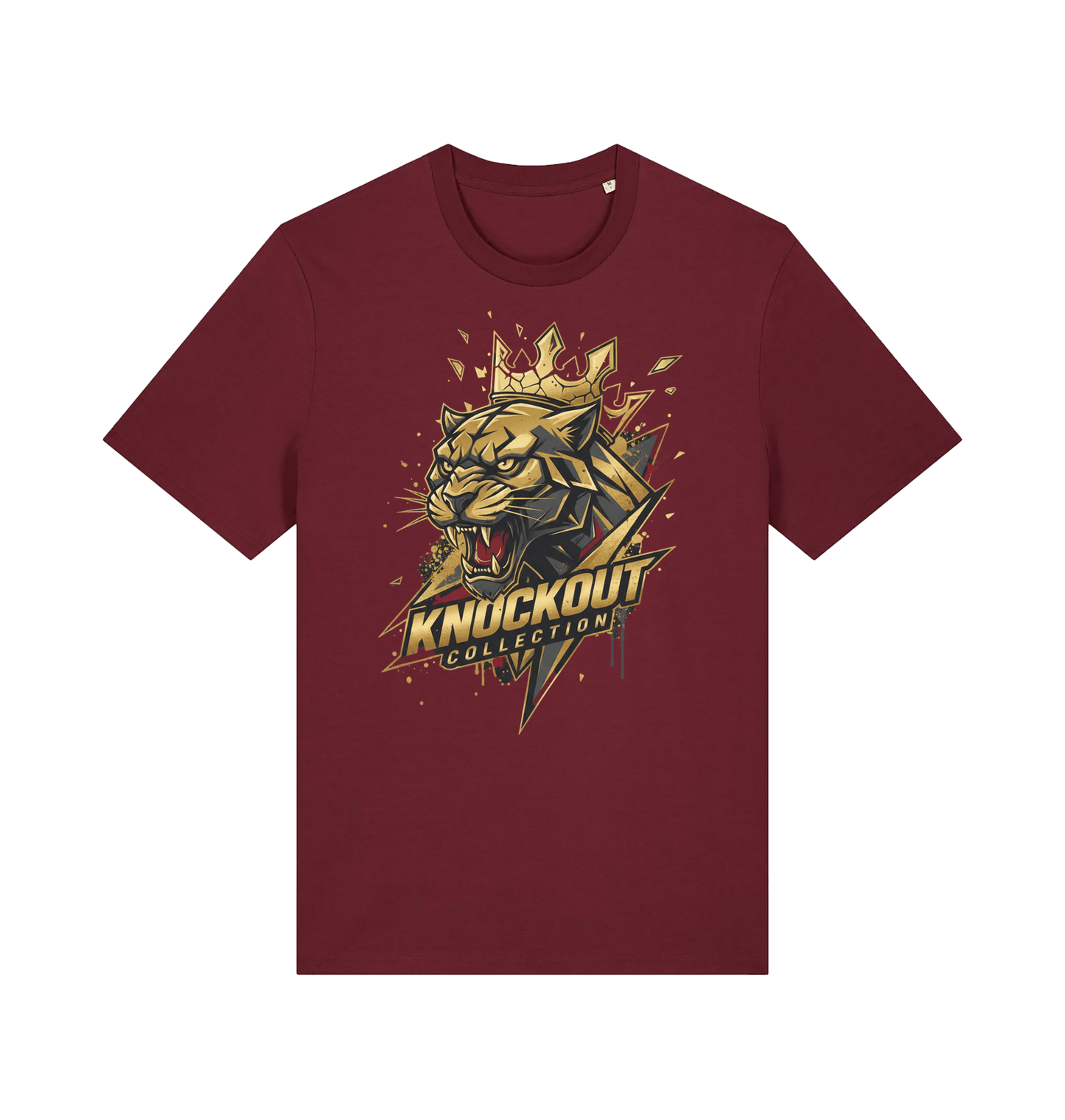 Burgundy Printed T-shirt Front