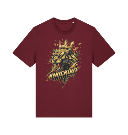 Burgundy Printed T-shirt Front