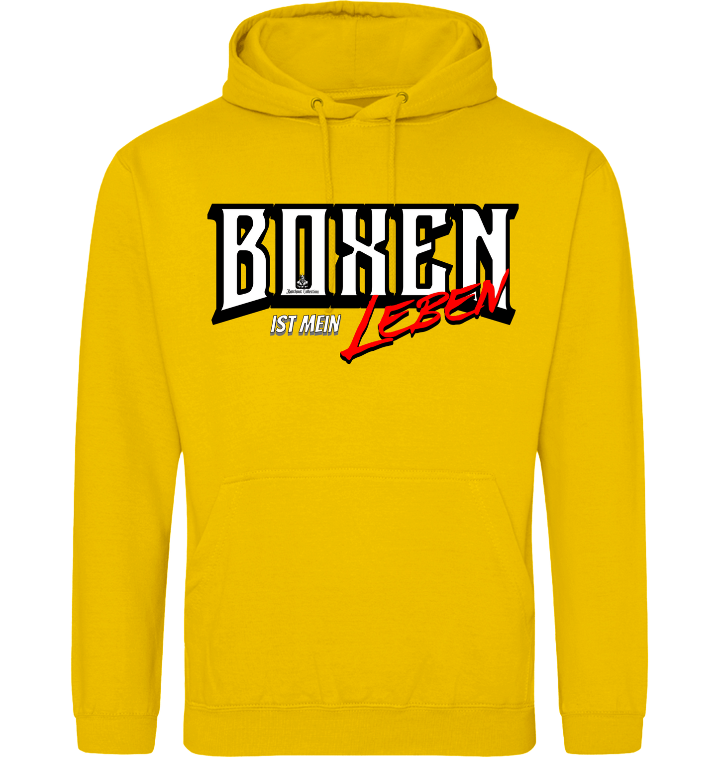 Gold Printed Hoody Front