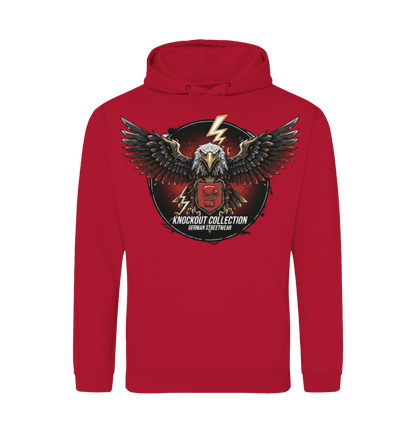 Fire Red Printed Hoody Front