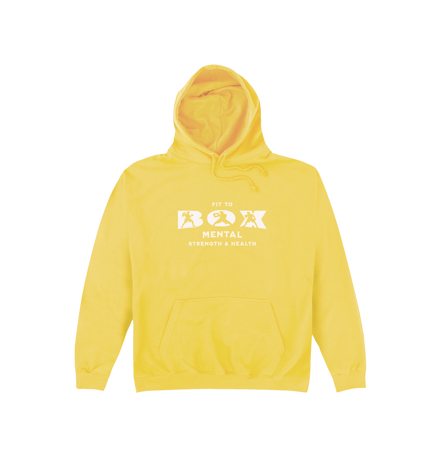 Sun Yellow Printed Hoody Front