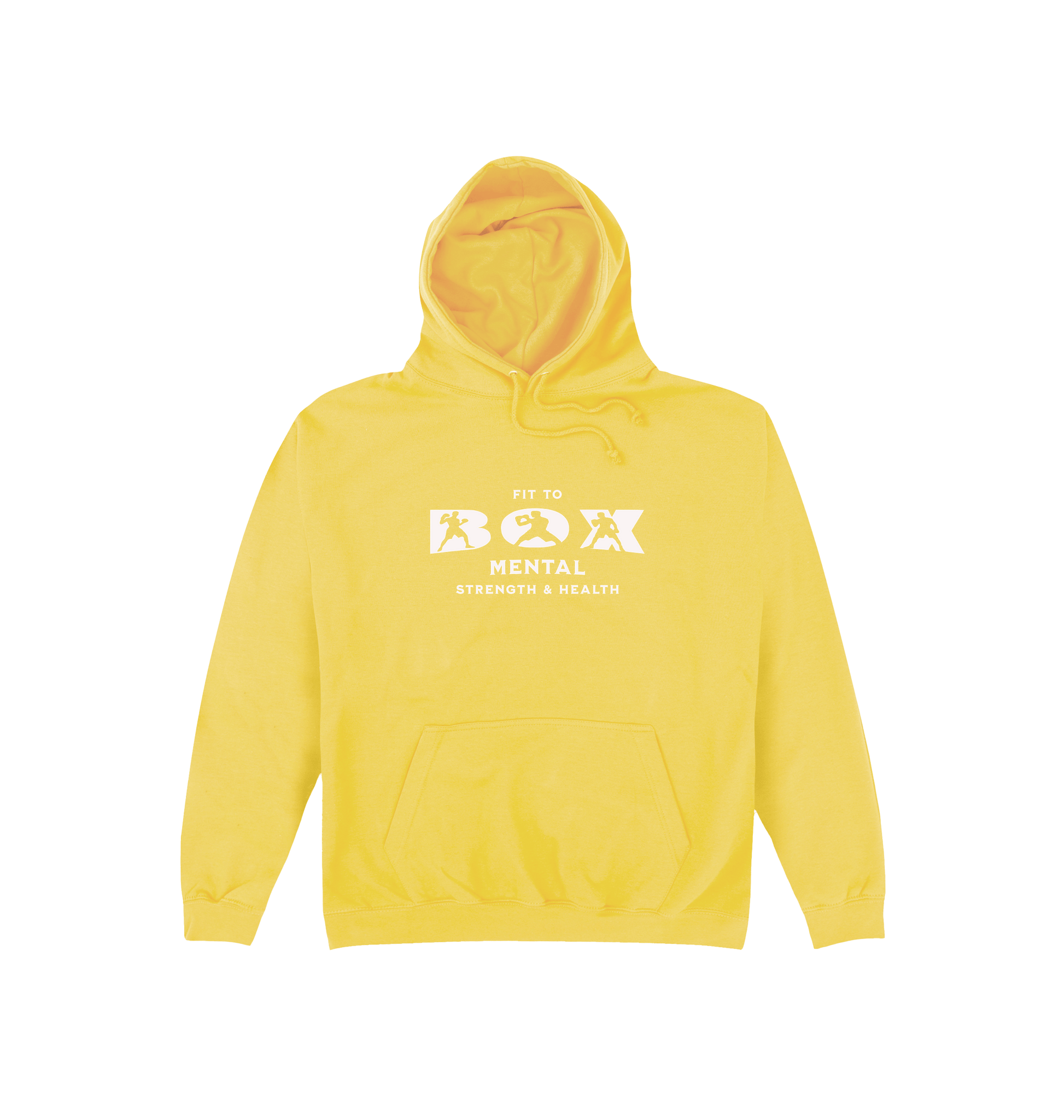 Sun Yellow Printed Hoody Front