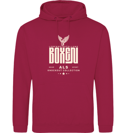 Cranberry Printed Hoody Front