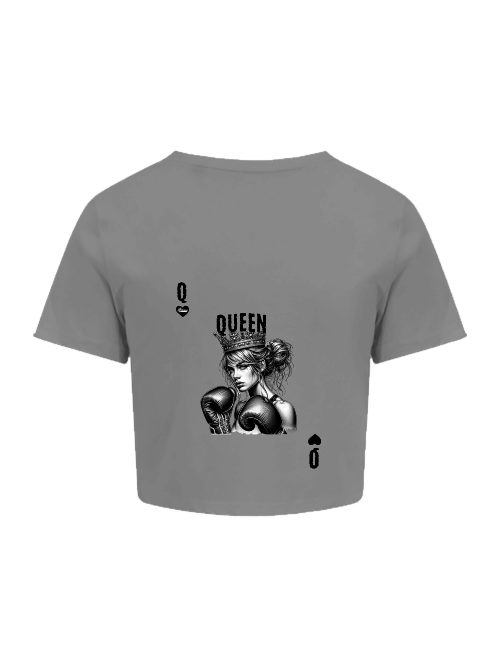Women´s Tri-Blend Cropped T | Boxing Queen II