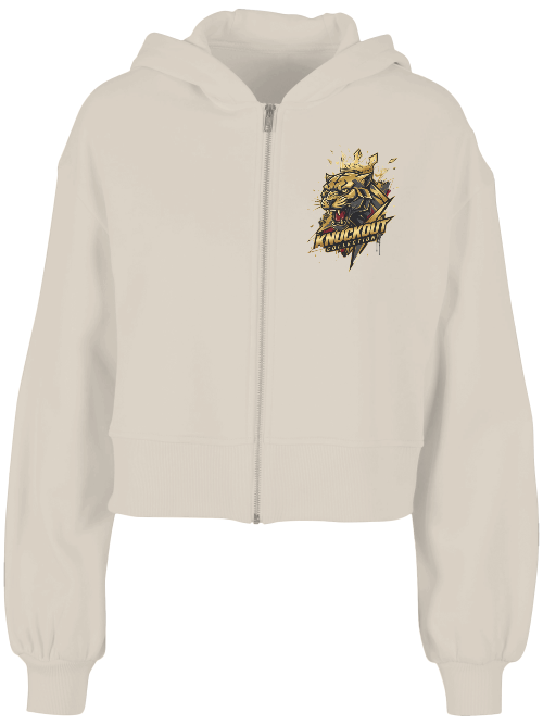 Ladies Short Oversized Zip Jacke Boxen | Panther