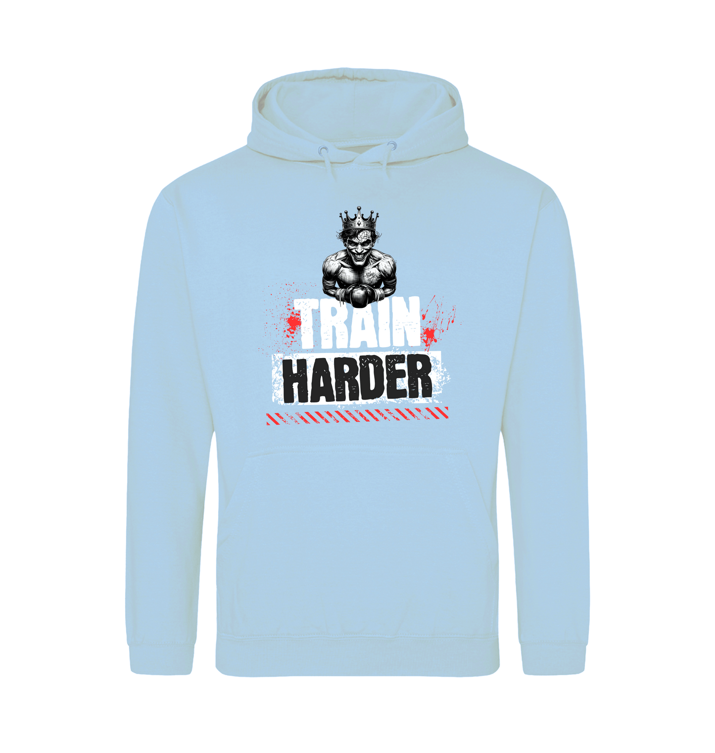 Ice Blue Printed Hoody Front