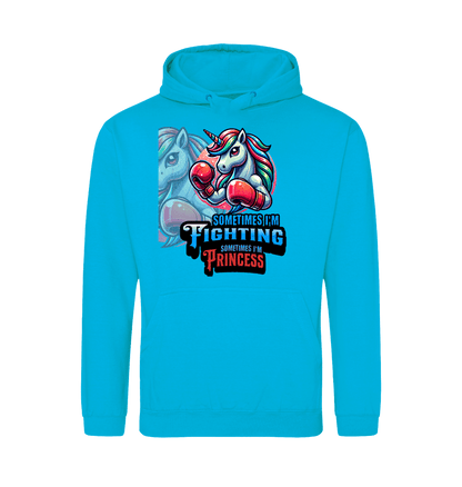 Hawaiian Blue Printed Hoody Front