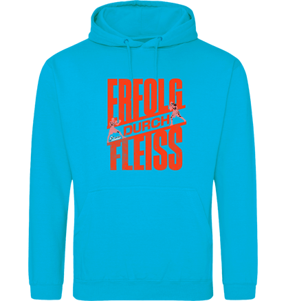 Hawaiian Blue Printed Hoody Front