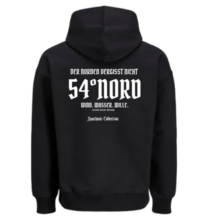 Black Printed Hoody Back