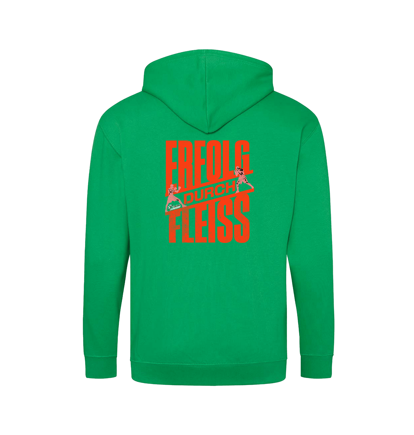 Kelly Green Zip hoody Back